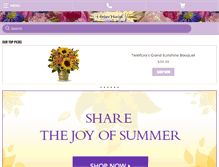 Tablet Screenshot of i-driveflorist.com